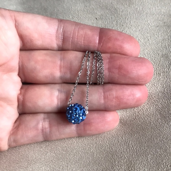 New! Floating Disco Ball Necklace - Picture 6 of 6